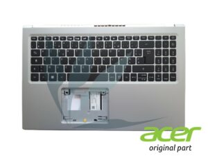 Clavier français rétro-éclairé avec repose-poignets argent  neuf d'origine Acer pour Acer Aspire A515-56