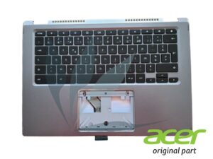 Clavier français avec plasturgie repose-poignets grise neuf d'origine Acer pour Acer Chromebook CP514-1W