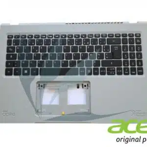 Clavier français rétro-éclairé avec plasturgie repose-poignets grise neuf d'origine Acer pour Acer Aspire Vero AV15-51