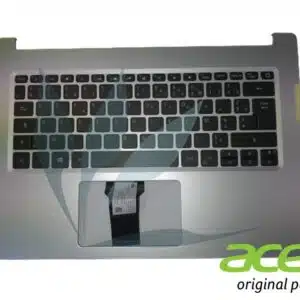 Clavier français rétro-éclairé avec repose-poignets argent neuf d'origine Acer pour Acer Aspire A514-52G