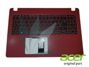 Clavier français avec repose-poignets rouge neuf d'origine Acer pour Acer Aspire A315-56