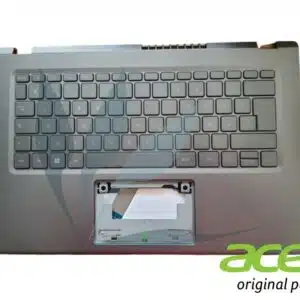 Clavier français rétro-éclairé avec plasturgie repose-mains grise neuf d'origine Acer pour Acer Aspire A514-55