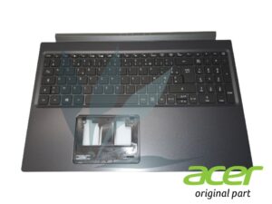 Clavier français rétro-éclairé avec plasturgie repose-poignets noire neuf d'origine Acer pour Acer Aspire A715-43G