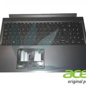 Clavier français rétro-éclairé avec plasturgie repose-poignets noire neuf d'origine Acer pour Acer Aspire A715-43G