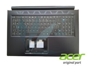 Clavier français rétro-éclairé avec plasturgie repose-poignets noire type 2 neuf d'origine Acer pour Acer Predator Helios PH317-55