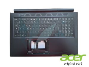 Clavier français rétro-éclairé avec plasturgie repose-poignets noire type 1 neuf d'origine Acer pour Acer Predator Helios PH317-55