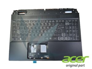 Clavier français rétro-éclairé avec plasturgie repose-poignets noire neuf d'origine Acer pour Acer Aspire Nitro AN515-58 (pour modèles avec carte graphique RTX3060 ou RTX3070)