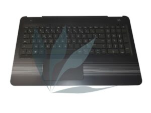 Clavier français non rétro-éclairé avec repose-poignets gris neuf d'origine HP pour HP Pavilion 15-AU SERIES