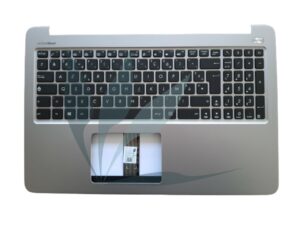 Clavier français avec repose-poignets gris neuf d'origine Asus pour Asus K501UX