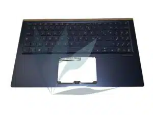 Clavier français avec plasturgie repose-poignets bleue neuf d'origine Asus pour Asus UX533F