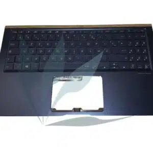 Clavier français avec plasturgie repose-poignets bleue neuf d'origine Asus pour Asus UX533FN