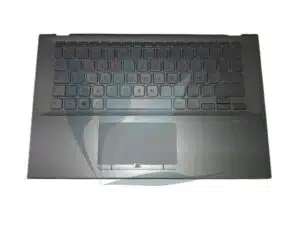 Clavier français avec plasturgie repose-poignets argentée neuf d'origine Asus pour Asus R424D (ne convient pas à tous les R424D, nous consulter)