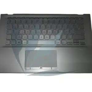 Clavier français avec plasturgie repose-poignets argentée neuf d'origine Asus pour Asus R424DA (ne convient pas à tous les R424DA, nous consulter)