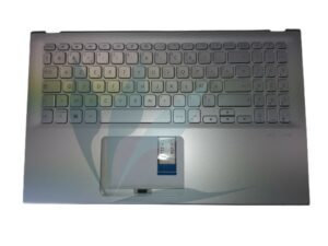 Clavier français avec plasturgie repose-poignets argent neuf d'origine Asus pour Asus X512