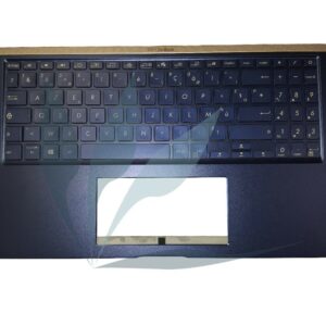 Clavier français avec repose-poignets bleu neuf d'origine Asus pour Asus UX534F