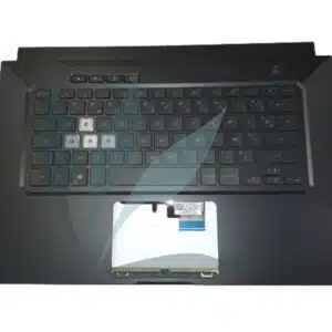 Clavier français rétro-éclairé avec plasturgie repose-poignets noir neuf d'origine Asus pour Asus TUF516PR