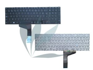 Clavier français touches noires contour noir neuf pour Toshiba Satelite P870