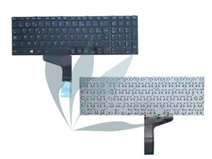 Clavier français touches noires contour noir neuf pour Toshiba Satelite P870