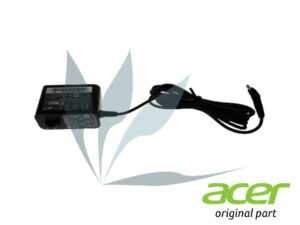 Chargeur 18W noir neuf d'origine Acer pour Acer Switch SW5-014P (attention, vendu sans le clip)