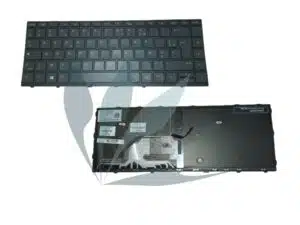 Clavier français rétro-éclairé noir neuf pour HP Probook 440 G5
