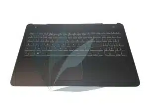 Clavier français avec repose-poignets noir pour HP Pavilion 15-BC SERIES