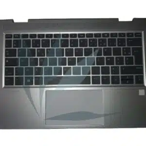 Clavier français avec plasturgie repose-poignets argent neuve d'origine HP pour HP Elitebook X360 830 G5