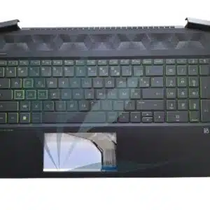 Clavier français avec plasturgie repose poignets noire neuf d'origine HP pour HP Pavilion gaming 15-EC SERIES