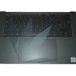 Clavier français rétro-éclairé avec plasturgie repose-poignets noire neuf pour Dell XPS 15 9500