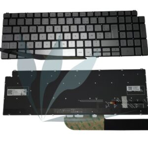 Clavier français rétro-éclairé à sertir neuf d'origine Dell pour Dell Inspiron 5502