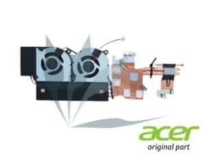 Bloc ventilateur architecture Discrete neuf d'origine Acer pour Acer  Aspire Nitro AN515-43 (pour modèles avec carte graphique 1050TI)