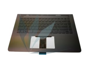 Clavier français non rétro-éclairé avec repose-poignets argent neuf d'origine HP pour HP Pavilion 14-BK001NF