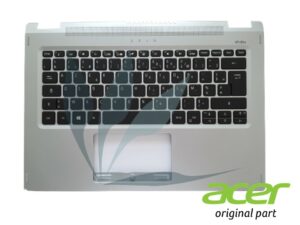 Clavier français rétro-éclairé avec repose-poignets argent neuf d'origine Acer pour Acer Spin SP314-54N