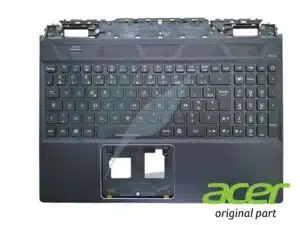 Clavier français avec plasturgie repose-poignets noire type 1 neuf d'origine Acer pour Acer Predator Helios PH315-55