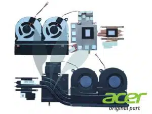 Bloc ventilateur Discrete (dissipateurs + ventilateurs) neuf d'origine Acer pour Acer Aspire A717-71G