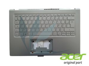 Clavier français rétro-éclairé avec repose-poignets argent neuf d'origine Acer pour Acer Aspire A514-54