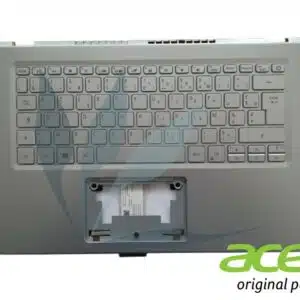 Clavier français rétro-éclairé avec repose-poignets argent neuf d'origine Acer pour Acer Aspire A514-54