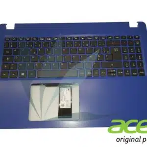 Clavier français avec repose-poignets bleu neuf d'origine Acer pour Acer Aspire A315-56