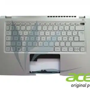 Clavier français rétro-éclairé avec plasturgie repose-poignets argent neuf d'origine Acer pour Acer Swift SF314-512