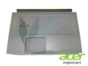 Clavier français rétro-éclairé avec repose-poignets blanc neuf d'origine Acer pour Acer Predator PH315-51 (pour modèles avec carte graphique GTX1060)
