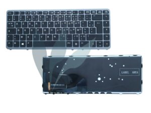 Clavier français rétro-éclairé neuf d'origine HP pour HP Elitebook 840 G1