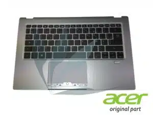Clavier français rétro-éclairé avec repose-poignets argent neuf d'origine Acer pour Acer Swift SF114-33
