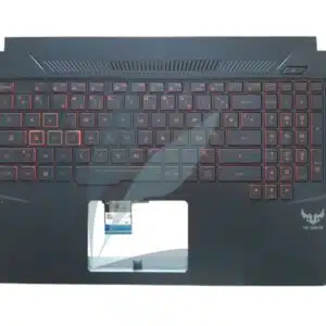 Clavier français rétro-éclairé avec plasturgie touches rouges neuf d'origine Asus pour Asus TUF505DY
