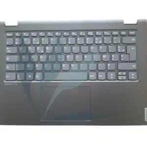 Clavier français avec repose-poignets gris foncé neuf d'origine Lenovo pour Lenovo Ideapad C340-14API