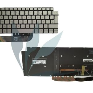 Clavier français rétro-éclairé neuf d'origine Dell pour Dell Inspiron 7490 - clavier à sertir -