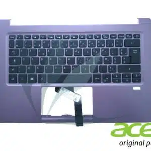 Clavier français rétro-éclairé avec repose-poignets pourpre neuf d'origine Acer pour Acer Swift SF314-42