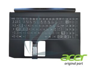 Clavier français rétro-éclairé avec repose-poignets noir neuf d'origine Acer pour Acer Nitro AN515-55 (pour modèles avec carte graphique GTX1660/2060)- nous contacter en cas de doute sur la compatibilité avec votre modèle -
