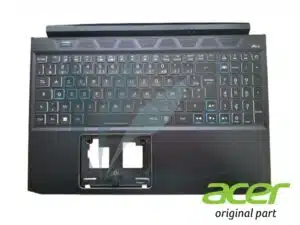 Clavier français rétro-éclairé avec plasturgie repose-poignets noire neuf d'origine Acer pour Acer Predator Helios PH315-54