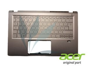 Clavier français rétro-éclairé avec repose-poignets argent pour Acer Swift SF314-43