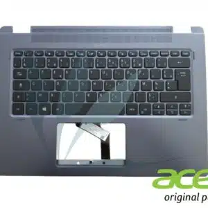 Clavier français rétro-éclairé avec repose-poignets noir neuf d'origine Acer pour Acer  Travelmate TMP414RN-51