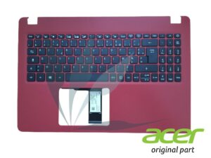 Clavier français avec repose-mains rouge neuf d'origine Acer pour Acer Aspire A315-54K